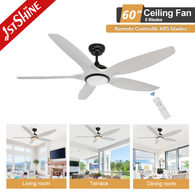 6 Speed Low Noise Dimmable LED Ceiling Fan ABS Blade DC Motor