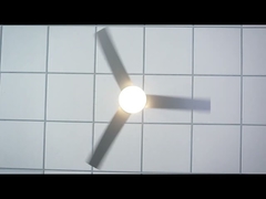 आधुनिक डिमेबल एलईडी सीलिंग फैन 6 स्पीड रिमोट कंट्रोल 52"