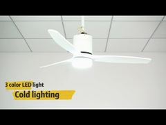 35W मोटर के साथ सिंपलिसिटी 3 ब्लेड सॉलिड वुड सीलिंग फैन