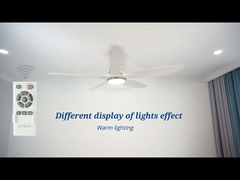 सजावटी 60 इंच प्लास्टिक 5 ब्लेड सीलिंग फैन 5 स्पीड रिमोट कंट्रोल के साथ