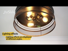 बेडरूम ईटीएल 42 इंच फार्महाउस रोशनी के साथ अदृश्य छत पंखा