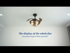 OEM 42 इंच वापस लेने योग्य सीलिंग फैन लाइट CCC CE ROHS SAA CB ETL स्वीकृत