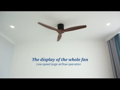रिमोट कंट्रोल एसी मोटर के साथ 220V 60w होम डेकोरेशन सीलिंग फैन