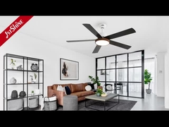 डीसी मोटर के साथ छत पंखे प्रकाश 6 गति रिमोट कंट्रोल सफेद आवास