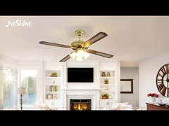 पारंपरिक 35W सजावटी छत प्रशंसक खींच श्रृंखला 4 बेडरूम के लिए एमडीएफ ब्लेड