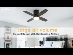 36 इंच आधुनिक एलईडी अदृश्य छत पंखे मिनी 4 प्लाईवुड ब्लेड कम प्रोफाइल मंद प्रकाश