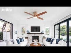 एलईडी प्रकाश और दूरस्थ शोर रहित डीसी मोटर के साथ शीतलन छत पंखे