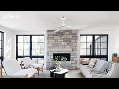 52 इंच सफेद छत पंखे बिना प्रकाश ABS ब्लेड स्मार्ट एपीपी नियंत्रण