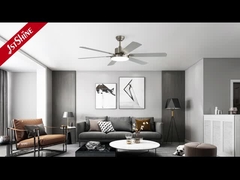 58 इंच बेडरूम छत प्रशंसक प्रकाश के साथ प्रतिवर्ती मूक डीसी मोटर एमडीएफ ब्लेड