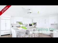 डीसी मोटर उच्च गति के साथ 46 इंच सफेद फ्लश माउंट छत पंखे