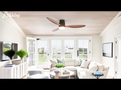 52 इंच फ्लश घुड़सवार पंखा छत प्रकाश सजावटी प्लास्टिक डीसी मोटर