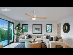 दीपक के साथ 3 लकड़ी के ब्लेड छत प्रशंसक आंतरिक सजावटी कम शोर