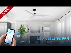 52 इंच का 6 स्पीड विकल्प स्मार्ट रिमोट कंट्रोल के साथ कोई प्रकाश छत पंखे