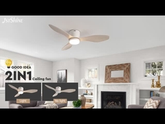 टाइमर स्मार्ट ऐप नियंत्रण के साथ कम छत के लिए सफेद/ओईएम प्लास्टिक छत पंखे