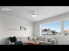 लिविंग रूम के लिए एबीएस ब्लेड के साथ फ्लश माउंट छत पंखे डीसी मोटर स्मार्ट कंट्रोल