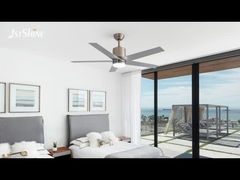 5 एमडीएफ ब्लेड डीसी मोटर के साथ 52 इंच साटन निकेल छत पंखे