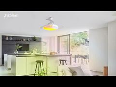 परिवेश प्रकाश व्यवस्था के साथ 42 इंच स्मार्ट रिट्रेक्टेबल छत पंखे