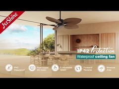 52-इंच ट्रॉपिकल सीलिंग फैन 5 ABS ब्लेड DC मोटर किसी भी इंटीरियर के लिए एकदम सही है जो ट्रॉपिकल स्पर्श चाहता है