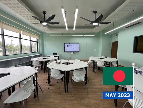 नवीनतम कंपनी समाधान के बारे में अंतर्राष्ट्रीय विद्यालय छत प्रशंसक परियोजना