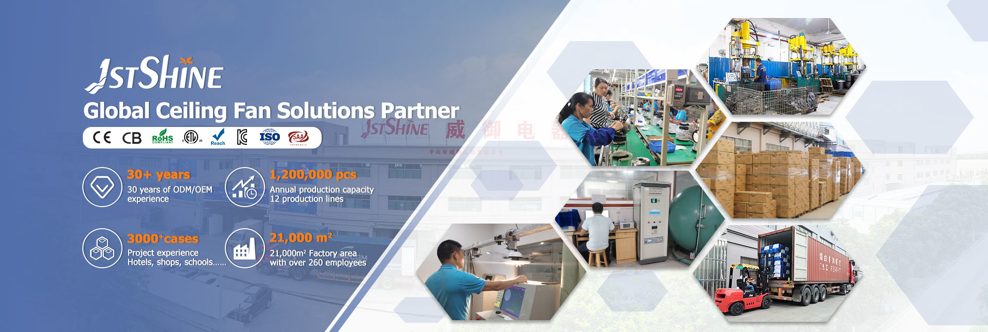 गुणवत्ता रिमोट एलईडी सीलिंग फैन कारखाना