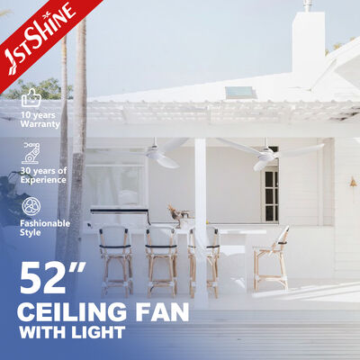 अच्छी कीमत एबीएस ब्लेड और एकीकृत एलईडी लाइट के साथ 52 इंच का आधुनिक छत पंखे ऑनलाइन
